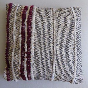 LOLOI 18"X18",60%COTTON/10%WOOL/30%JUTE PILLOW,NEW